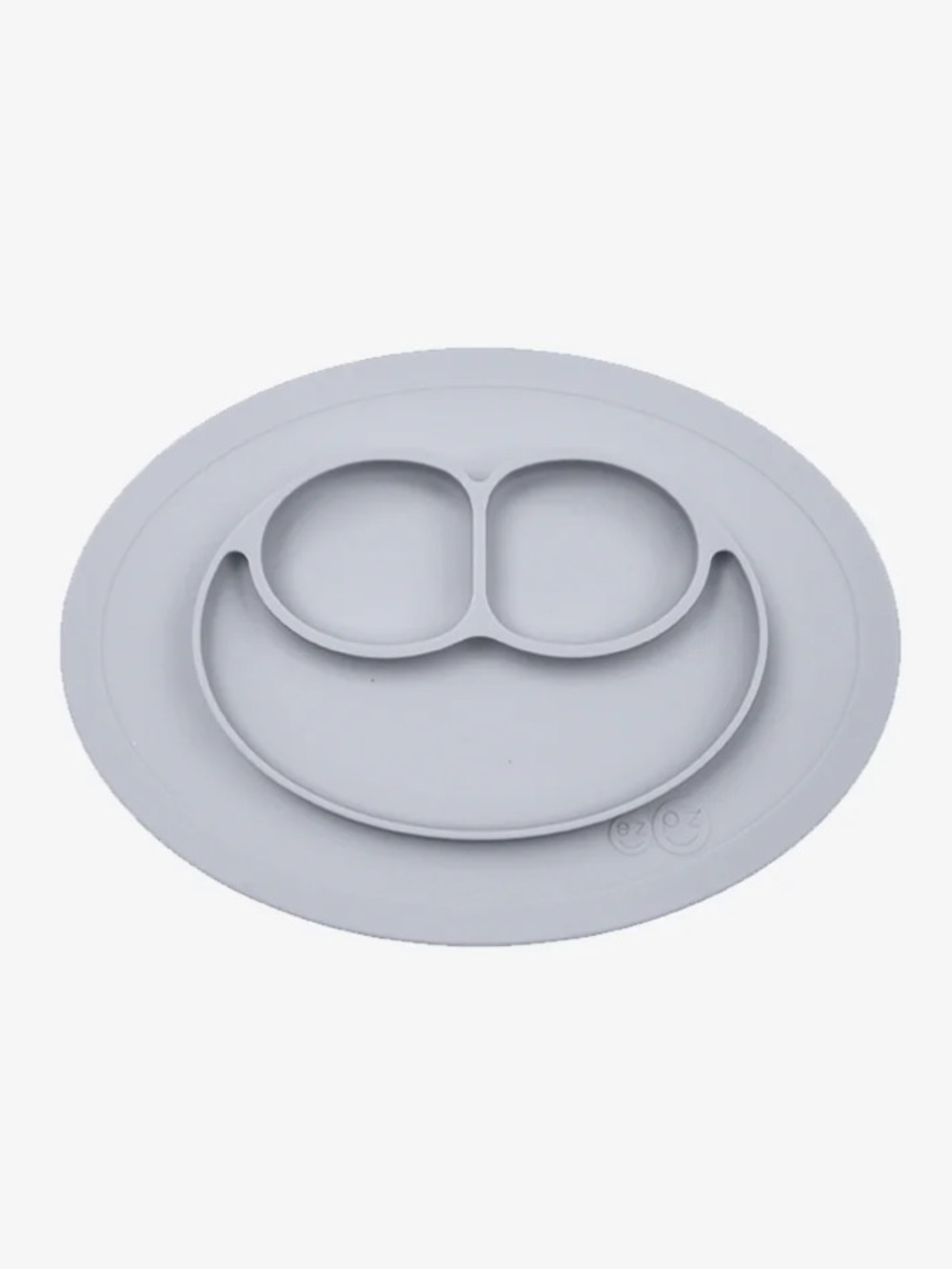 Silicone Suction Kids Plate - Light Gray